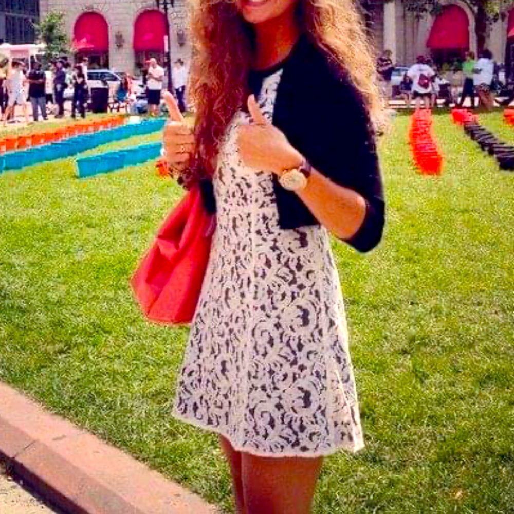Lace Dress with Bow